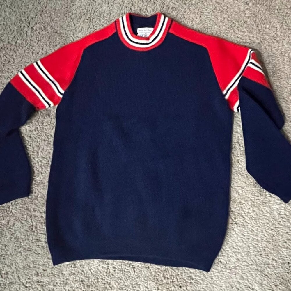 Vintage Austrian Wool Ski Sweater Marshall Field & Co Men's Size M